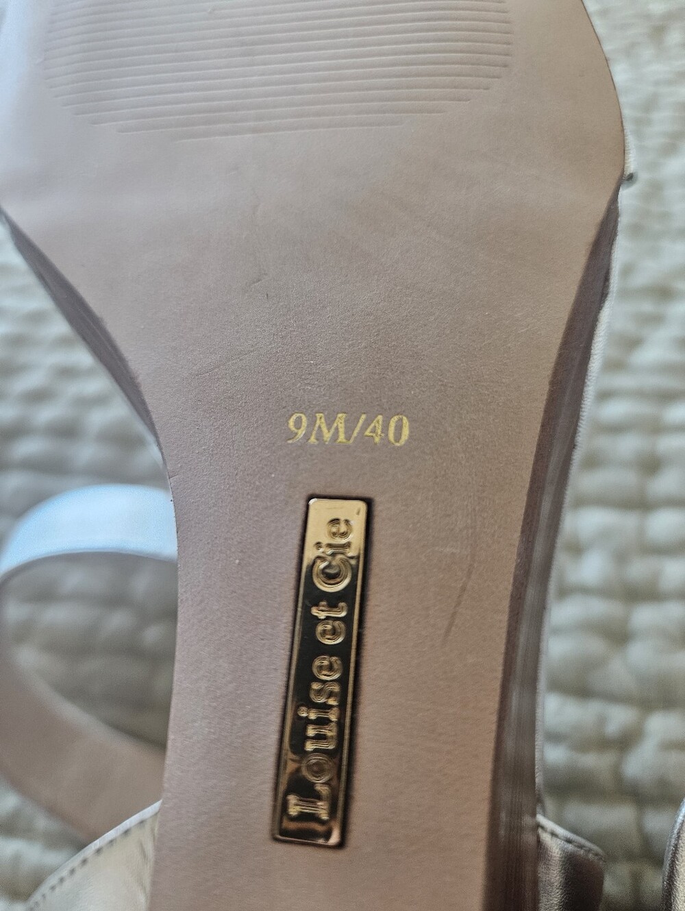 Louise et Cie Silver Metallic Wedge Sandals - Picture 5 of 5
